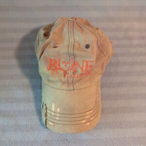 Bone Collector Brown Distressed Visor Hat Cap Adult One-Size Strap Adjust GUC